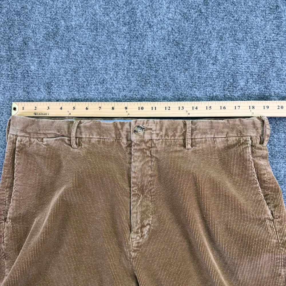 Polo Ralph Lauren Pants Mens 38x30 (Fits 38x27) Tan Corduroy Stretch Classic Fit